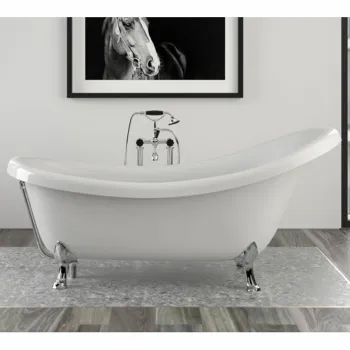 Слив с цепочкой Knief с сифоном с горизонтальным отводом, хром 0100-091-02