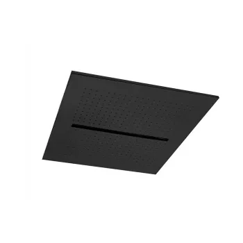 Верхний душ Fantini Acqua Zone Dream 530х530, потолочный, ,Дождь, Ливень, черный матовый 75 13 C032