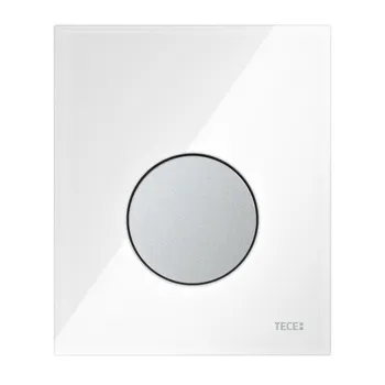 Панель TECEloop Urinal, стекло, белая, кл. хром мат.