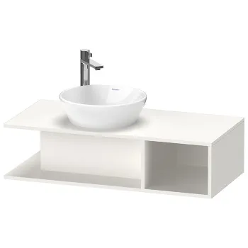 Duravit D-Neo Тумбочка подвесная компакт, 260x1000x480 мм, 1 открытое отделение на правой стороне, цвет: белый высокоглянцевый
