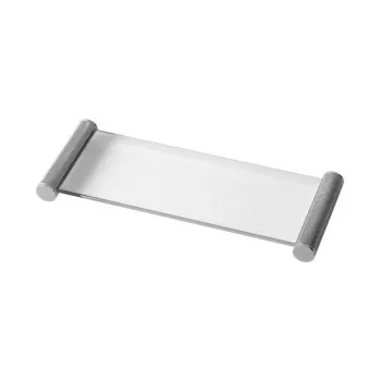 Лоток стеклянный Oasis Defile 320х125х30 настольный, хром 0AGD028CR