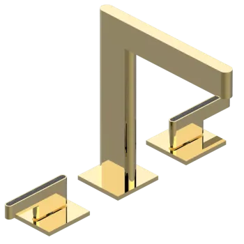 Смеситель для раковины THG Icon-x Carbone Gold A Manettes U7T-F01-151 полированное золото