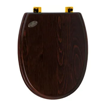 Сиденье для унитаза Simas Arcade AR009noce/oro орех/золото,