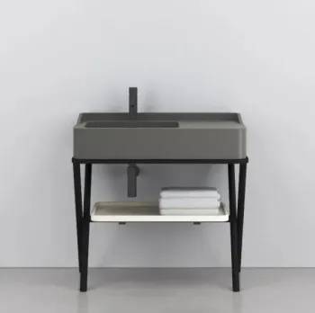 Раковина накладная Cielo Siwa SWLASF CM 90 см серый