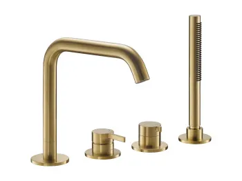 Смеситель на борт ванны Benesque Lumiere 11010104 латунь брашированная