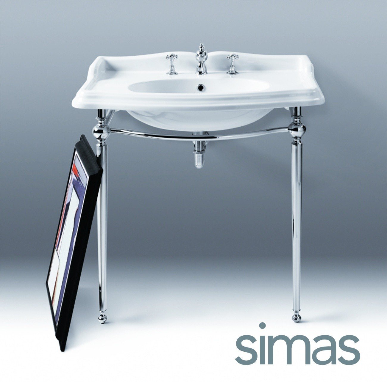 Консоль под раковину Simas Arcade ARCG2cr 84x85,5 бронза