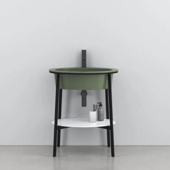 Раковина встраиваемая Cielo I Catini Catino Oval CALAOF AG 70 см зеленый