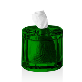 Диспенсер для салфеток Decor Walther Kristall KB 15x15 хрустальное стекло, английский зеленый 931596