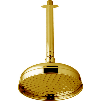 Верхний душ Cisal Shower D200мм, L305, для потолочного крепления, золото DS01341024
