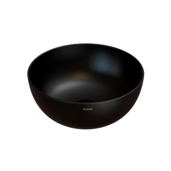 Раковина Globo T-Edge для установки на столешницу размер 37 см диаметр цвет ar (Nero opaco B6T37AR