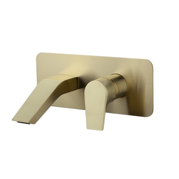 Смеситель для раковины Ramonsoler Urban Chic встраиваемый с каскадным изливом золото 212001OC