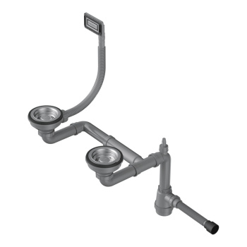 Сифон для мойки Omoikiri WK-15-UN-IN нержавеющая сталь 4956778