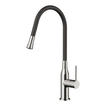 Смеситель для кухни Omoikiri Yatomi BN-BL с гибким изливом нержавеющая сталь черный 4994247