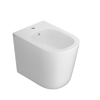 Биде напольное Globo Lalita 54х36хh43см, с 1 отв., с креплением, белый LT009BI*1