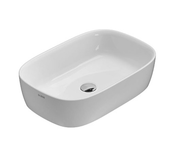 Раковина Globo Genesis для установки на столешницу размер 60x40 см цвет bi (Bianco) GE045BI