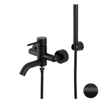 Смеситель для ванны Remer X-style   черный матовый X02NO