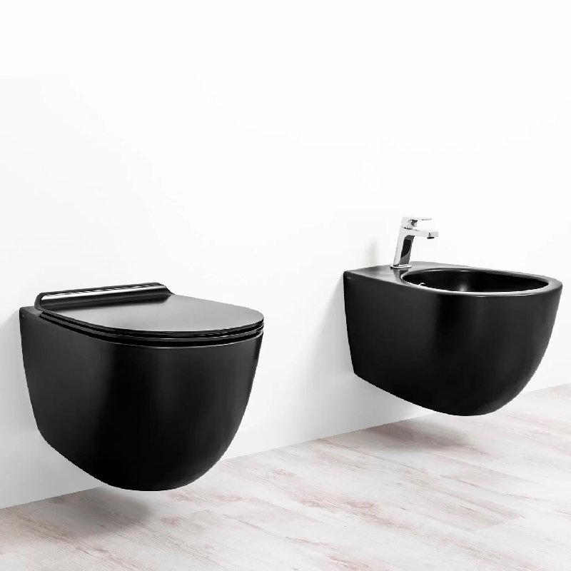 Крышка сиденье для унитаза Simas Vignoni VI 004 nero  matt с микролифтом черный