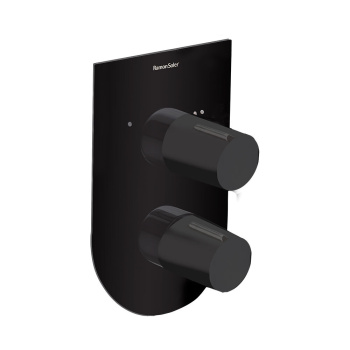 Смеситель для душа Ramonsoler Tzar встраиваемый на 2 выхода чёрный 341502SNM