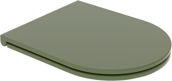 Крышка с сиденьем для подвесного унитаза с микролифтом GSG Ceramic Design Like LKCOPRSLTICR026 оливковый