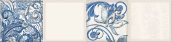 Керамическая плитка Eletto Ceramica Faenza Cobalt Ornament Frise 3 15.6x63 см 586832005