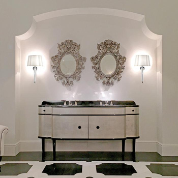 Светильник подвесной с плафоном Devon&Devon Crystal 95xh275мм IP20 фурнитура, золото DECRYSTALOT