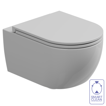 Подвесной унитаз GSG Ceramic Design Like LKWCSO000+LKCOPRSLTICR000+ACS40 белый глянцевый