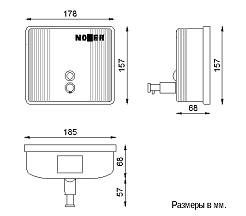 Дозатор для жидкого мыла Nofer Inox 03004.B