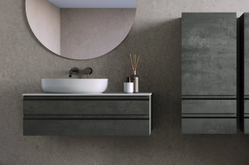 Тумба с раковиной и зеркалом Kolpasan 120x50 (уценка - товар с экспозиции)