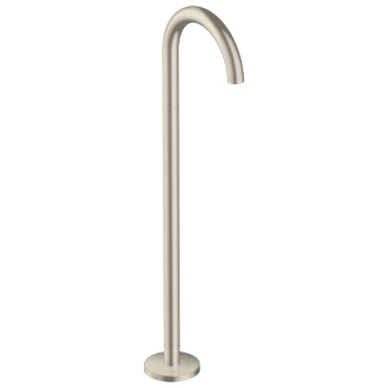 Axor Uno Излив для ванны, выступ 226мм, напольный, внешняя часть, цвет: шлифованный никель 38412820