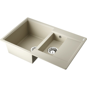 Мойка кухонная Omoikiri Daisen 78-2T-BE ваниль 4993529