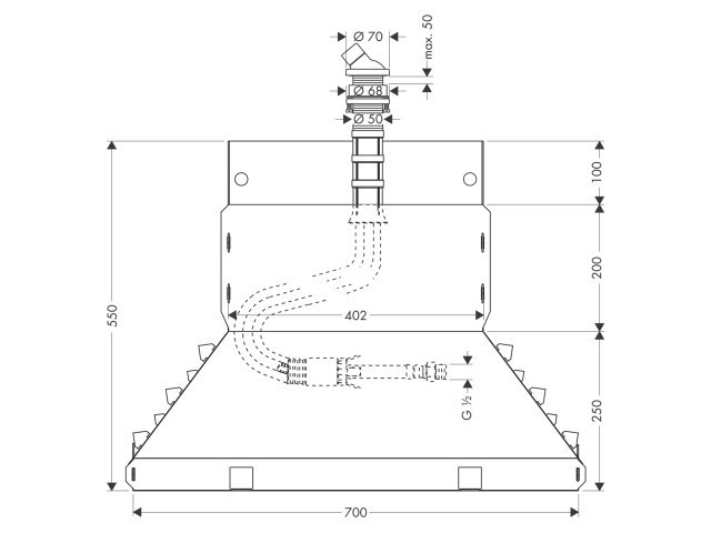 Скрытая часть смесителя Hansgrohe Secuflex 28380000