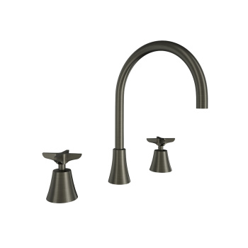 Смеситель для раковины Ramonsoler Adagio на 3 отверстия графит 914202GR