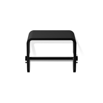 Держатель туалетной бумаги Decor Walther Stone TPH4 - черный матовый/хром / с полкой 974564