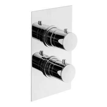 Смеситель термостат встраиваемый для душа Plumberia Selection Ixo 2 выход в к-те со встраив.частью, накл. из нерж.стали, хром, XOT5020CR
