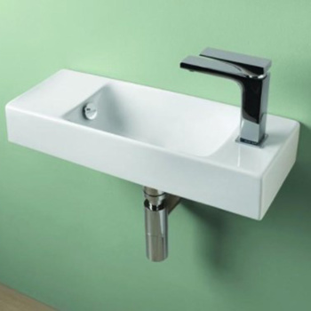 Раковина Artceram Handrinse 20х54, 1 отв., со слив-переливом, белый LML002 01 00