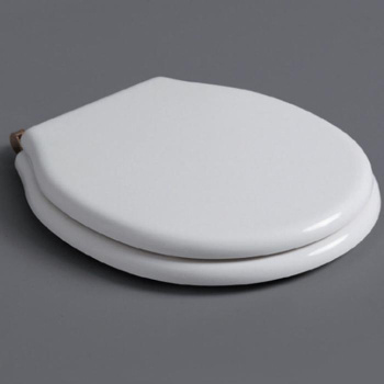 Сиденье для напольного унитаза Simas Londra LO007 bi/br белый петли бронза
