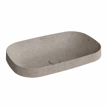 Раковина MAGICA встраиваемая сверху Kerama Marazzi 65 с донным клапаном серый камень MA.wbi.65\STG
