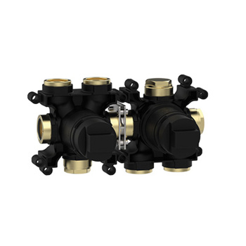 Встраиваемая часть термостатического смесителя с переключателем Almar на 3 положения, горизонтальный модуль, E176902