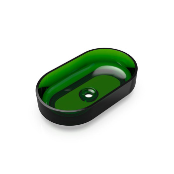 Раковина KNIEF Ellipse Shape цвет Malachit 090 (Blackish Green 0700-24497-19) 70203090