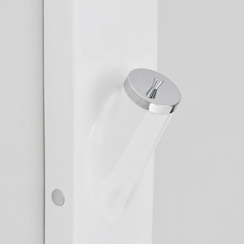 Стакан с крышкой Artceram Sotto Up подвесной, белый/хром ACA028 bi/cr