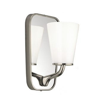 Светильник настенный Devon&Devon Twinkle 140х210 мм ip20 никель блестящий с царапинами с выставки DETWINKLENK с царапинами/ВЫСТАВКА