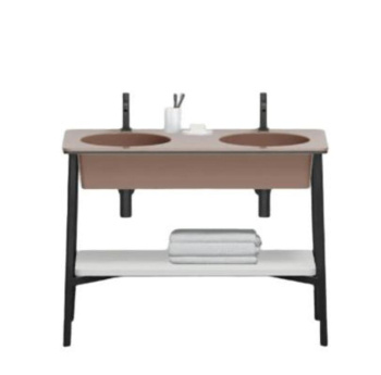 Раковина встраиваемая Cielo Catino Doppio CALAD NI 110 см коричневый