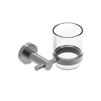 Стакан NEMO  настенный BRUSH GUN METAL NM-01021BGM