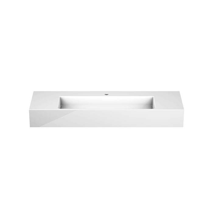 Burgbad Crono Раковина 121x42 см, 1 отв., цвет: белый MWDT121C0001*1