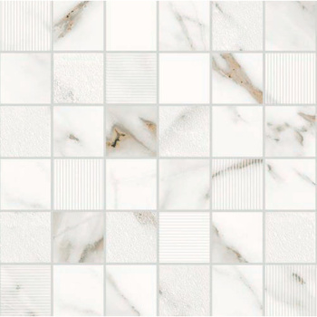 Керамическая плитка Eletto Ceramica Calacatta Grey Mosaic 30x30 см 588143004