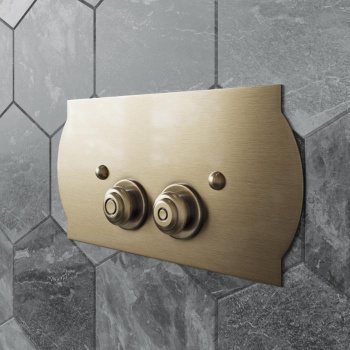 Клавиша смыва для бачков Tw 300.2 Geberit UP320/720, 33x2,5xh17, установка со ещением вправо 14, материал латунь, бронза TW300.2br