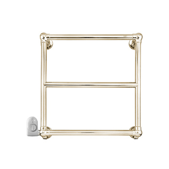 Полотенцесушитель электрический Devon&Devon Iside 5 66x61,5x14,3 термостат белый подключение слева-Sxзолото PRI5ELSX/BI