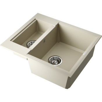 Мойка кухонная Omoikiri Sakaime 60-2-BE ваниль 4993909