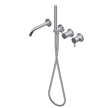 Смеситель для ванны Ritmonio Diametro35 S встраиваемый брашированный хром PR52EC201IX