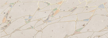 Керамическая плитка Eletto Ceramica Terrazzo Decor Marfil Crystal 25.1x70.9 см 587562001